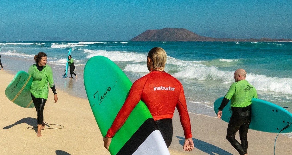 Sports tourism and holiday apartments in the north of Fuerteventura