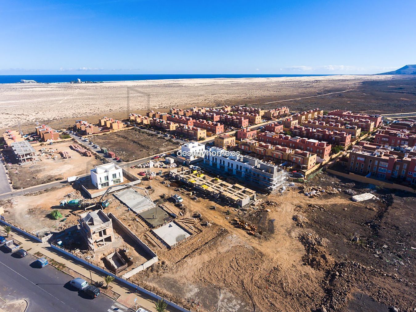 Houses under construction for investment in Fuerteventura